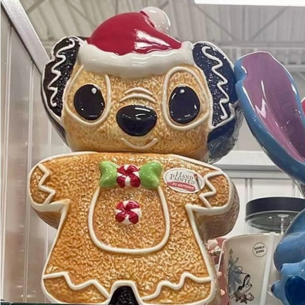 Stitch gingerbread cookie jar